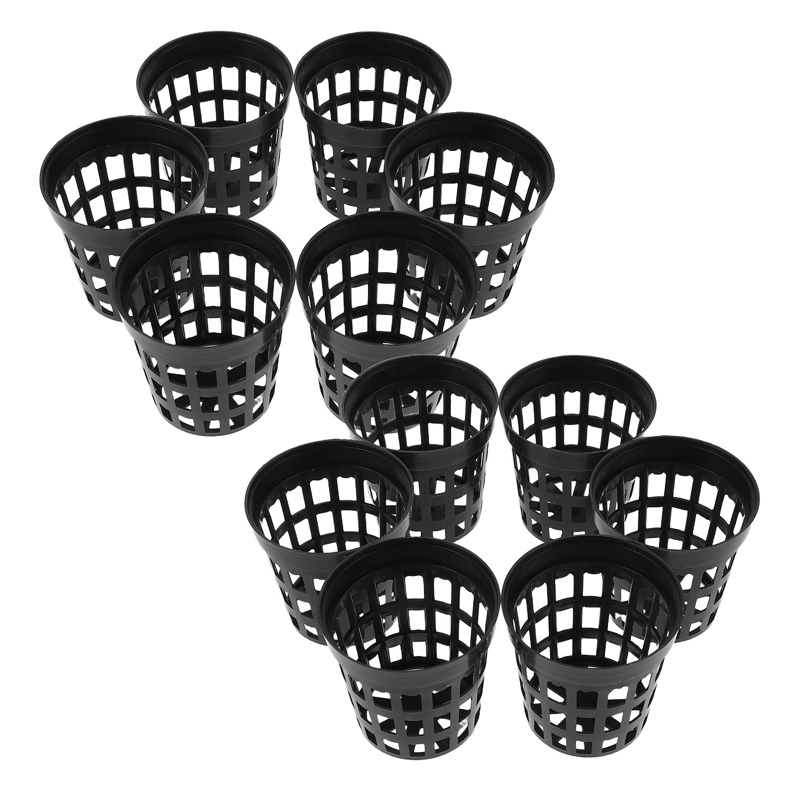 Aquarium Planted Tank Soil - 40個入り水槽用植木鉢、穴あきメッシュネットカップ、生きた水生植物用、土を使わない植え付け、根の成長促進、水槽装飾
