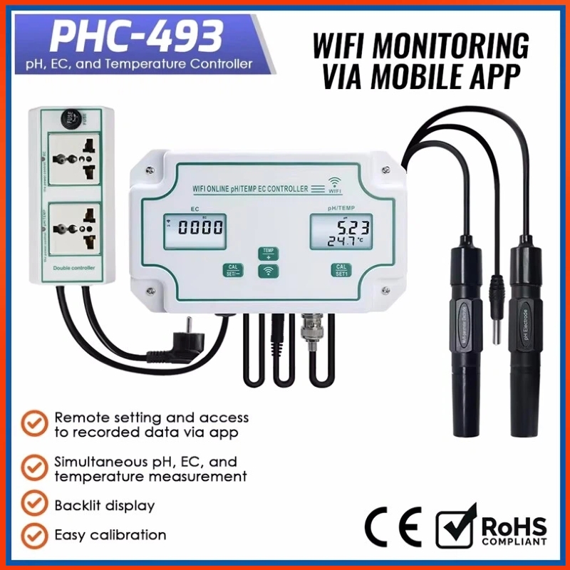 Planted Aquarium Test Kit - GA Tuya Wifi 3-in-1 水槽PHコントローラー EC