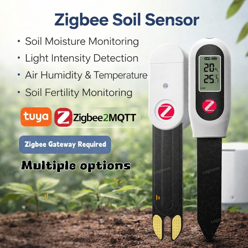 Tissue Culture Plant - Zigbee 土壌水分センサー Tuya スマートライフ 肥沃度ライト 温度湿度テスター