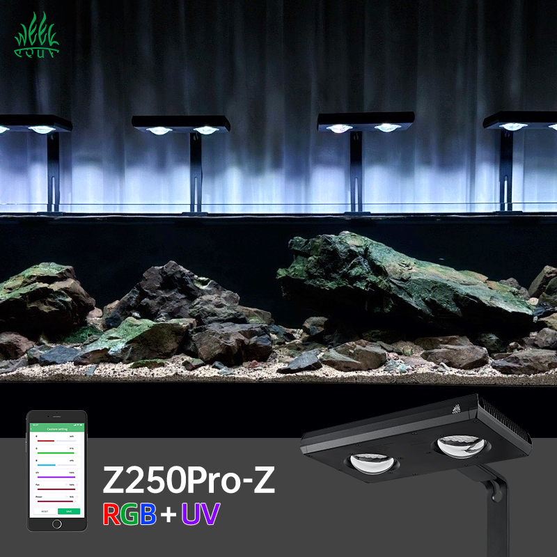 Planted Aquarium Uv Light - WEEKAQUA Z250PRO LED植物育成ライト RGB+UV フルスペクトル 水槽スタンド付き
