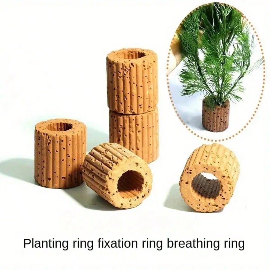 Aquarium Plant Rings - 高品質の水族館植物固定リング - 水生植物用の呼吸リングは、水景の安定性と健康を確保します。
