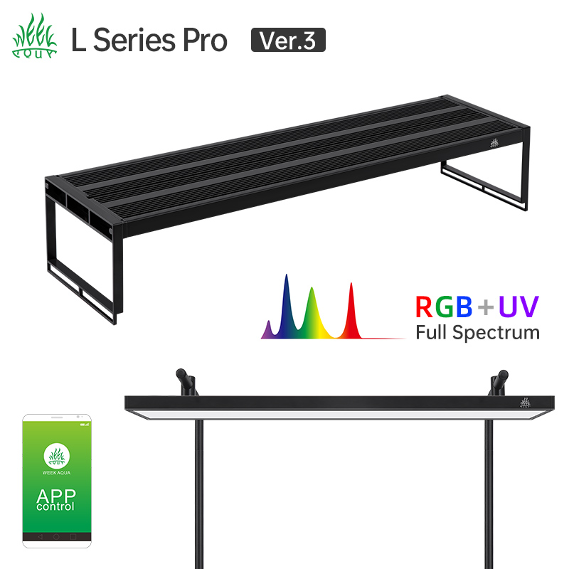 Planted Aquarium Uv Light - ウィークアクアLシリーズ水槽用LEDライトRGB UVフルスペクトル プログラム可能な調光ランプ 60-140cm水槽用