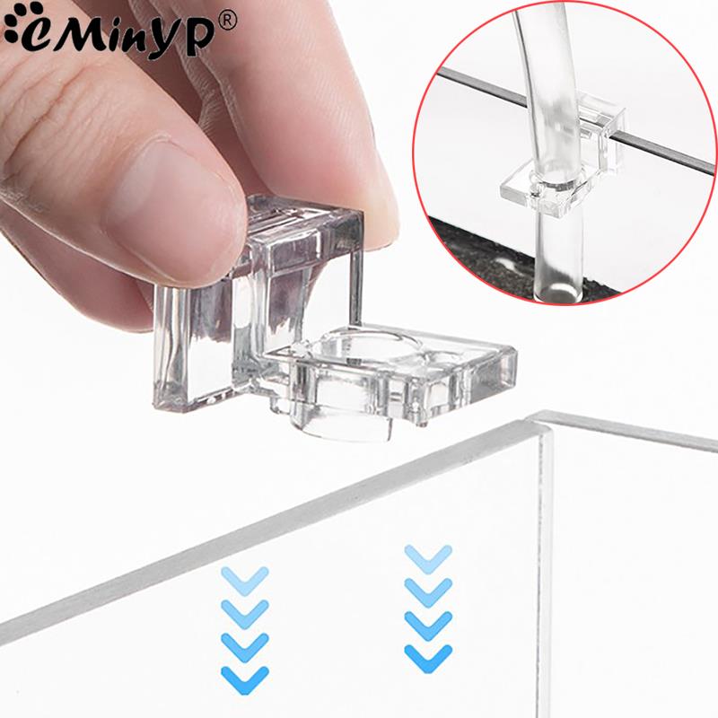 Aquarium Plant Holder - 4 個の水槽アクリルクリップ 5.5 ミリメートル〜 15 ミリメートル壁厚水族館蓋カバーサポートホルダーブラケットクランプスタンド用品