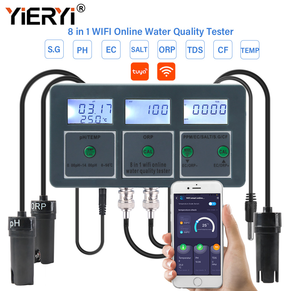 Planted Aquarium Test Kit - Yieryi WiFi Tuya スマート PH ORP