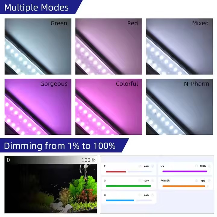 WEEK AQUA Sシリーズ RGB+UV フルスペクトル - Planted Aquarium Uv Light のレビューと価格
