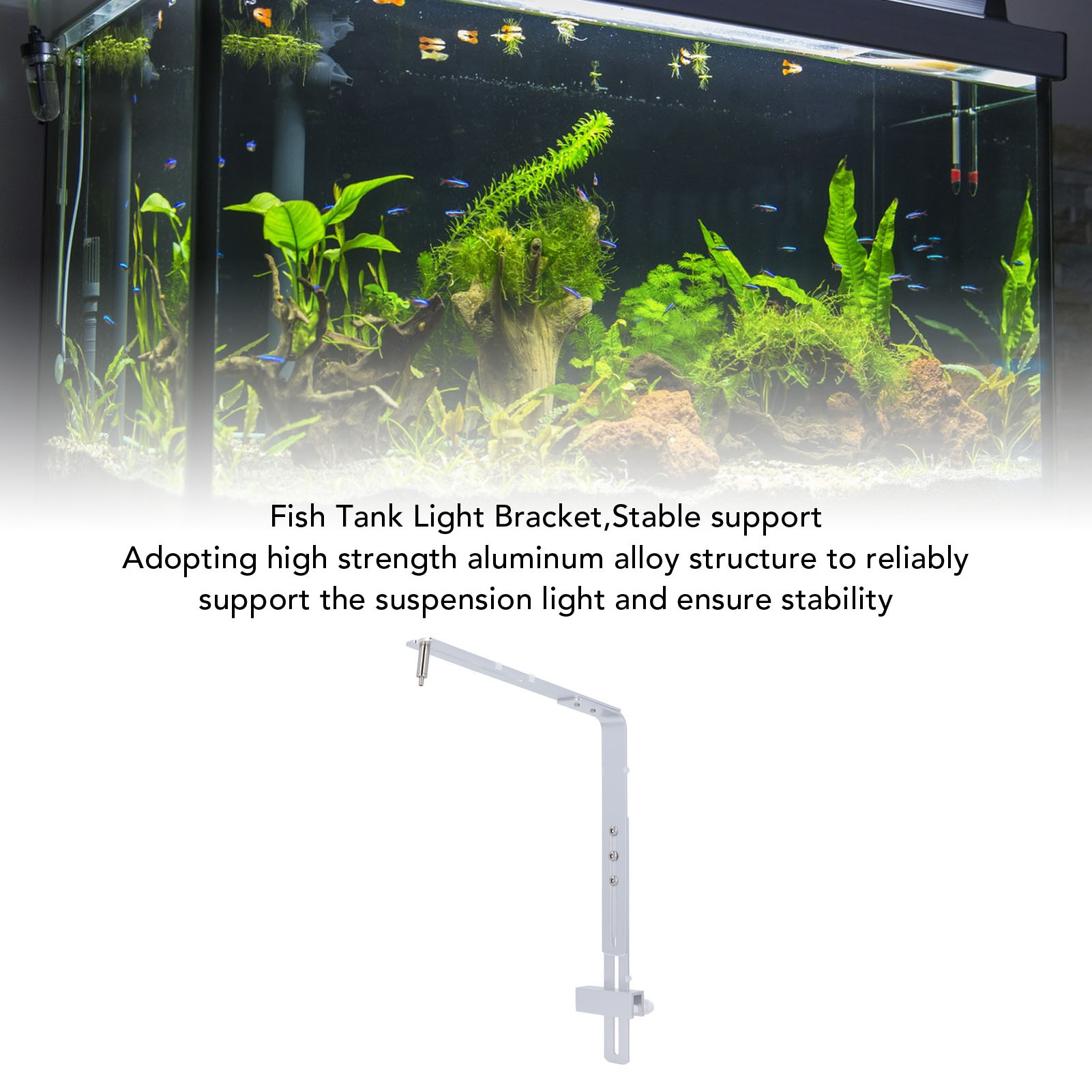 水槽ランプスタンド水槽ライトブラケットアルミニウム合金多用途 - Aquarium Plant Holder のレビューと価格