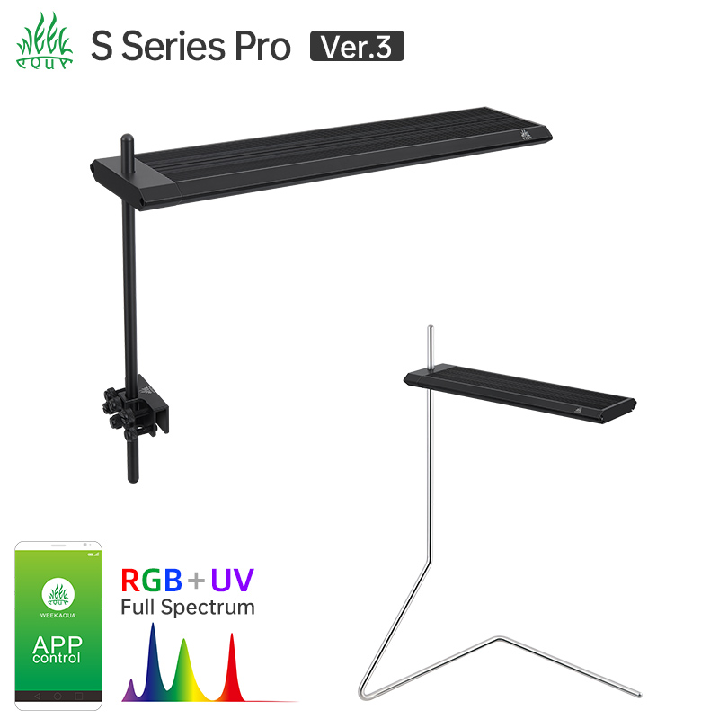 ウィークアクア Sシリーズ ソロLED水槽ライト RGB U - Planted Aquarium Uv Light のレビューと価格
