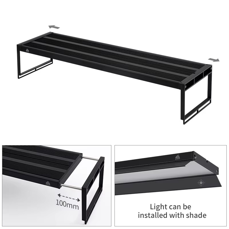 Lシリーズ水槽ライト 拡張ブラケット付き RGB+UV フル - Planted Aquarium Uv Light のレビューと価格