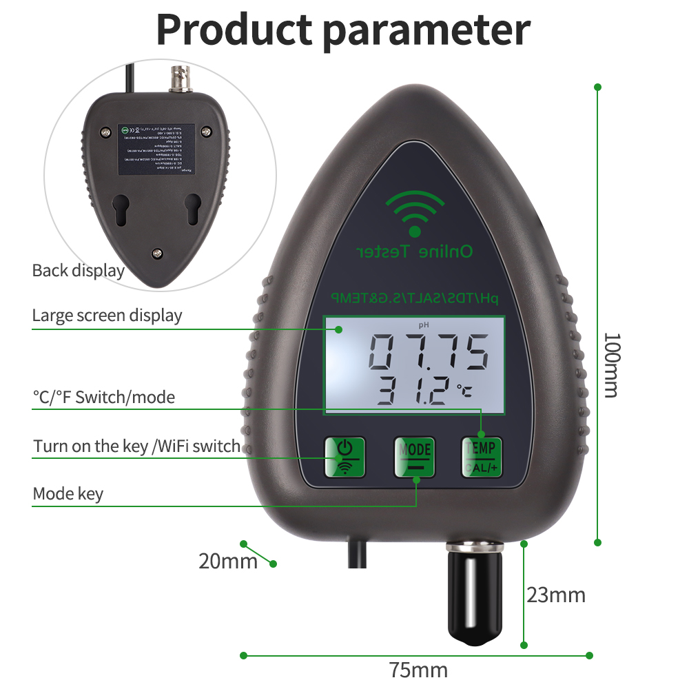 Tuya-テスター,高品質,オンラインモニター,真空計,ph - Planted Aquarium Test Kit のレビューと価格
