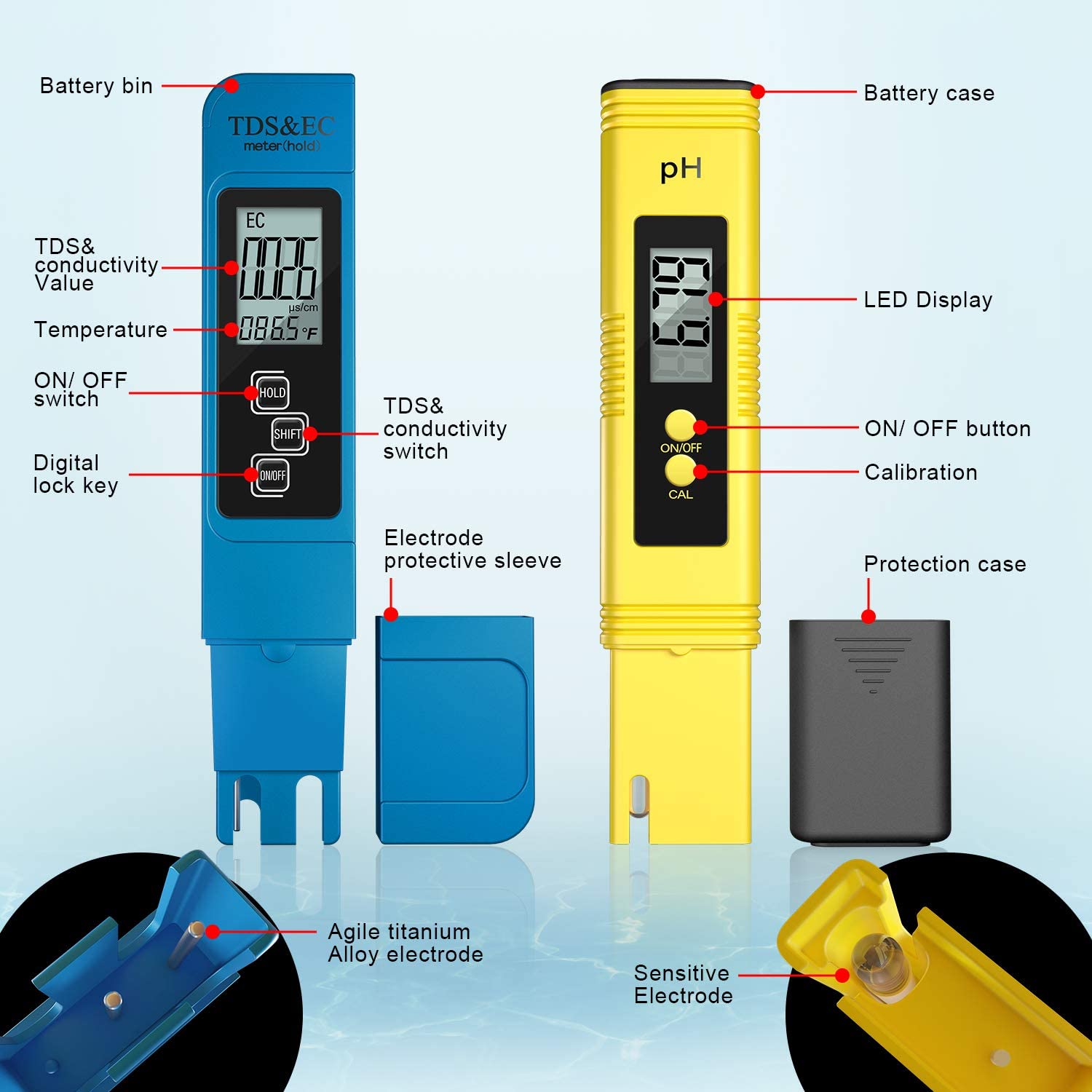 デジタル PH/TDS/EC メーターテスター温度計ペン水純 - Planted Aquarium Test Kit のレビューと価格