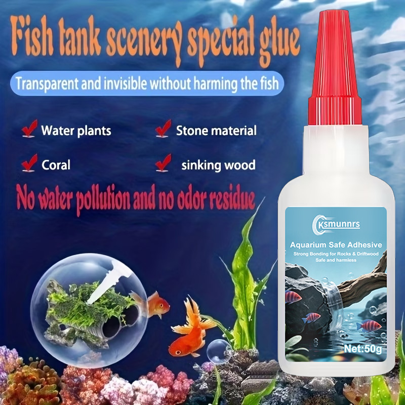 水槽用接着剤、速乾性モスと水草用接着剤、石、流木、水生植物、 - Planted Aquarium Moss のレビューと価格