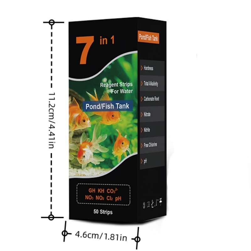 7-in-1 水槽用淡水pHテストストリップキット - 魚タ - Planted Aquarium Test Kit のレビューと価格