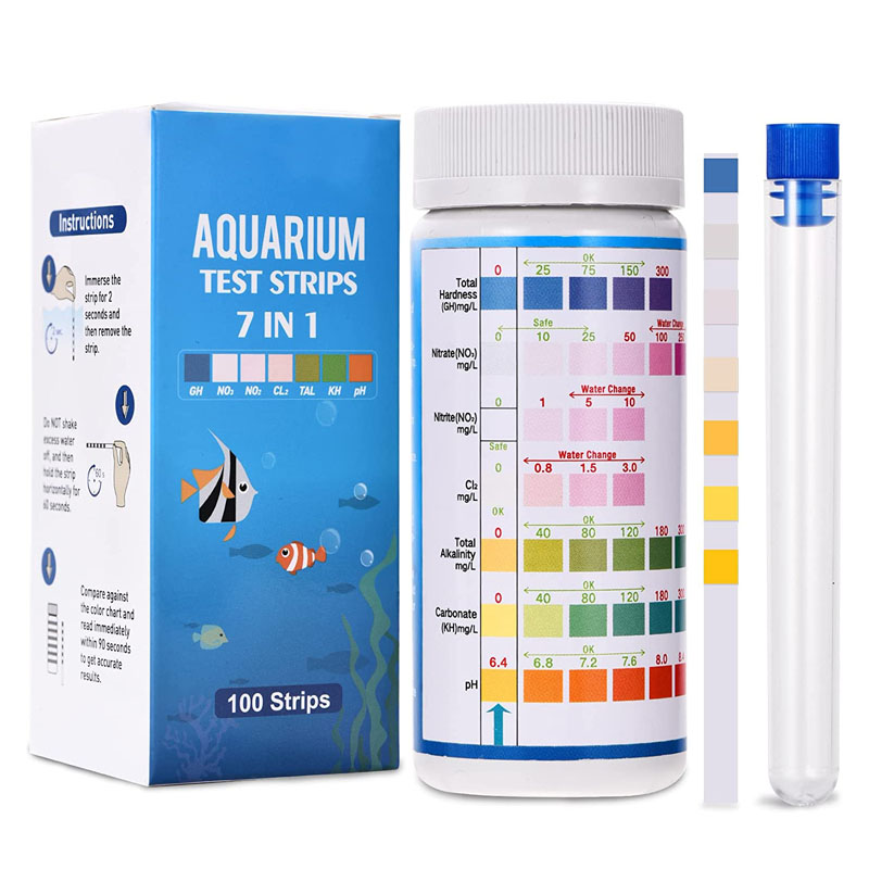 7-IN-1 水族館テストストリップ 100 個水槽テストキ - Planted Aquarium Test Kit のレビューと価格