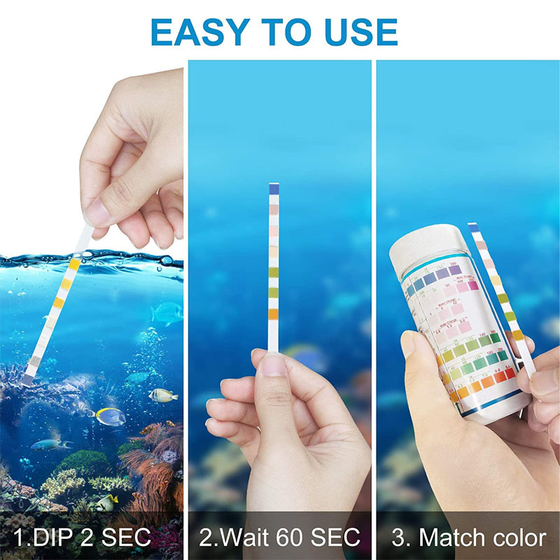 7-IN-1 水族館テストストリップ 100 個水槽テストキ - Planted Aquarium Test Kit のレビューと価格
