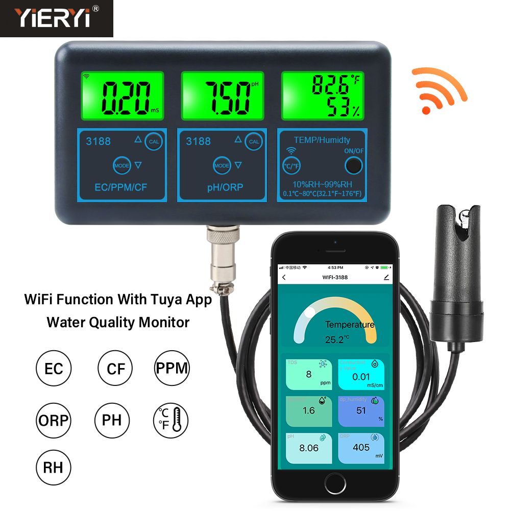 真空温度計,wifi,圧力計,水温計,Tuyaアプリ,デジタ - Planted Aquarium Test Kit のレビューと価格