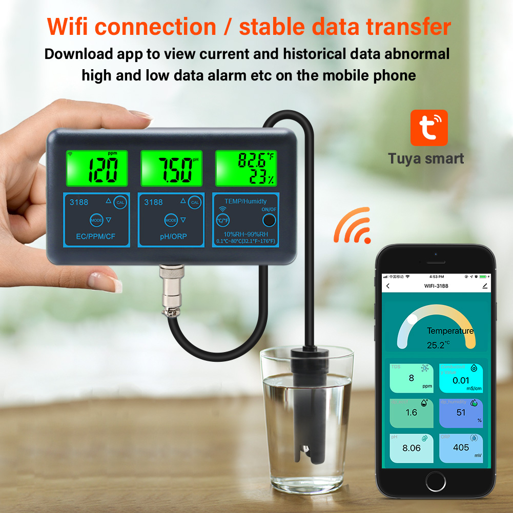 真空温度計,wifi,圧力計,水温計,Tuyaアプリ,デジタ - Planted Aquarium Test Kit のレビューと価格