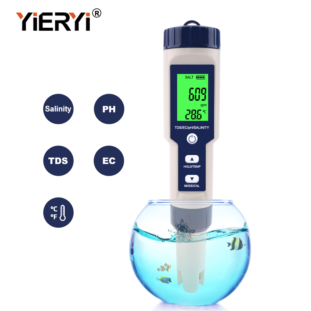 10 in 1 水質モニターテスター pH TDS EC O - Planted Aquarium Test Kit のレビューと価格