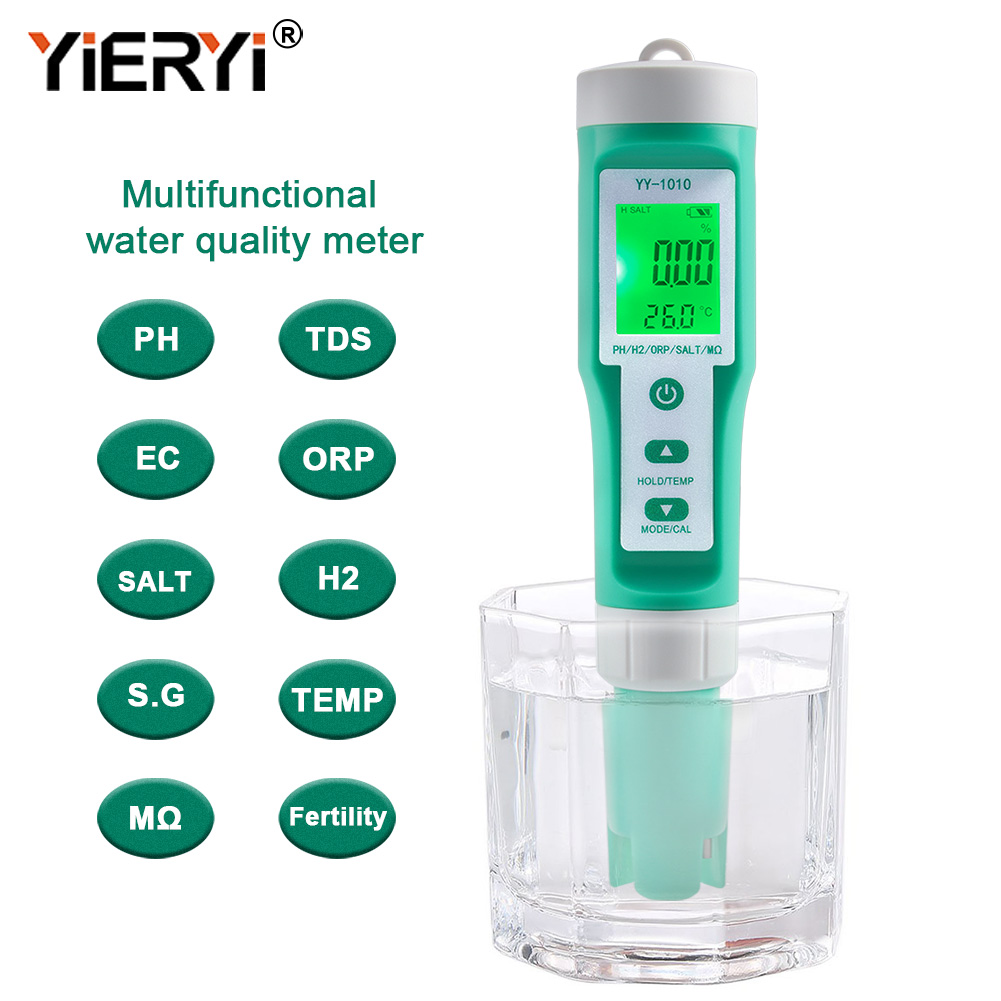 10 in 1 水質モニターテスター pH TDS EC O - Planted Aquarium Test Kit のレビューと価格