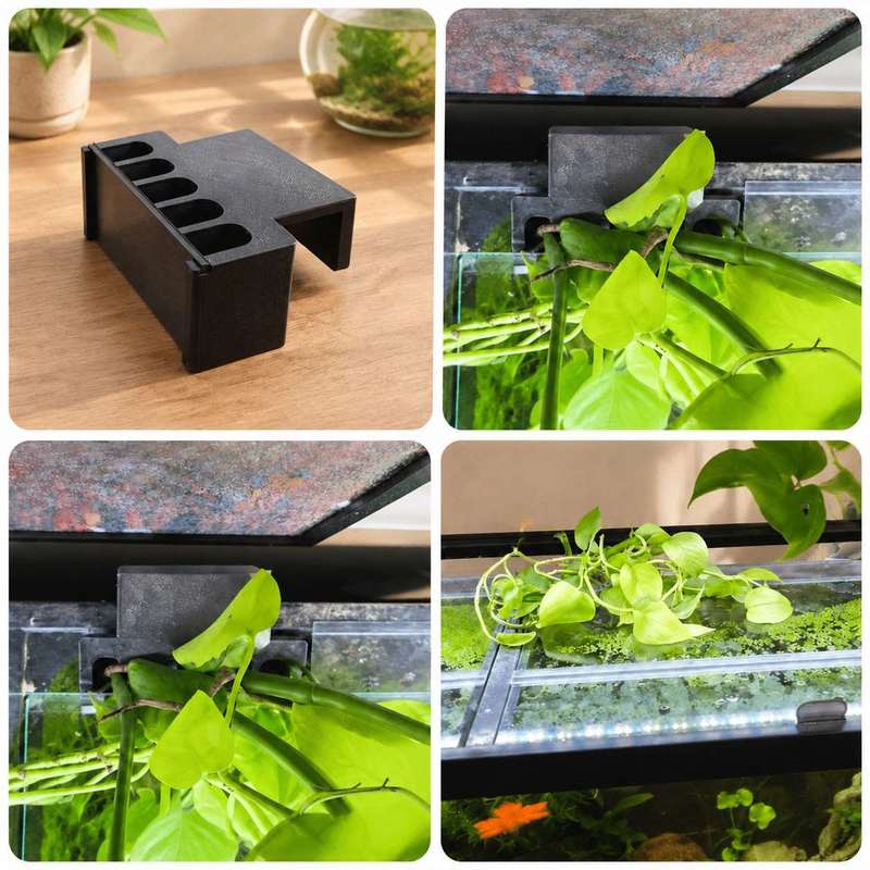 水槽サイドプラントマウントブラケット水槽エッジ水耕栽培プラン - Aquarium Plant Holder のレビューと価格