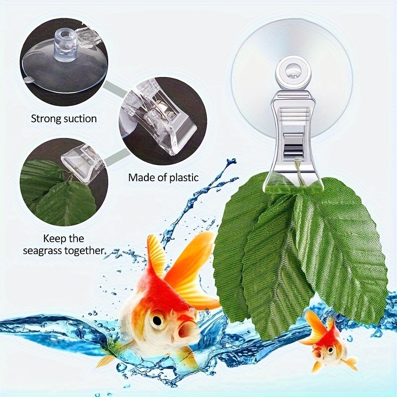 8個入り 魚海藻クリップ 水草吸盤 クリップ付き給餌ホルダー - Aquarium Plant Holder のレビューと価格
