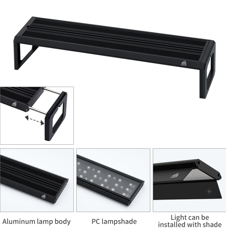 ウィークアクアMシリーズRGB UV LED水槽ライト、調整 - Planted Aquarium Uv Light のレビューと価格