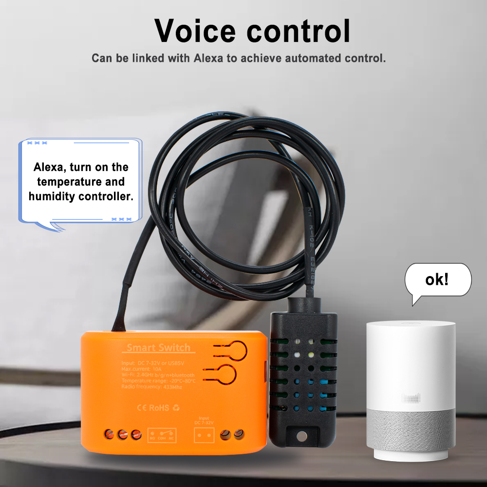 Tuya WiFi 温度湿度センサー外部プローブ付きスマート - Aquarium Planting のレビューと価格