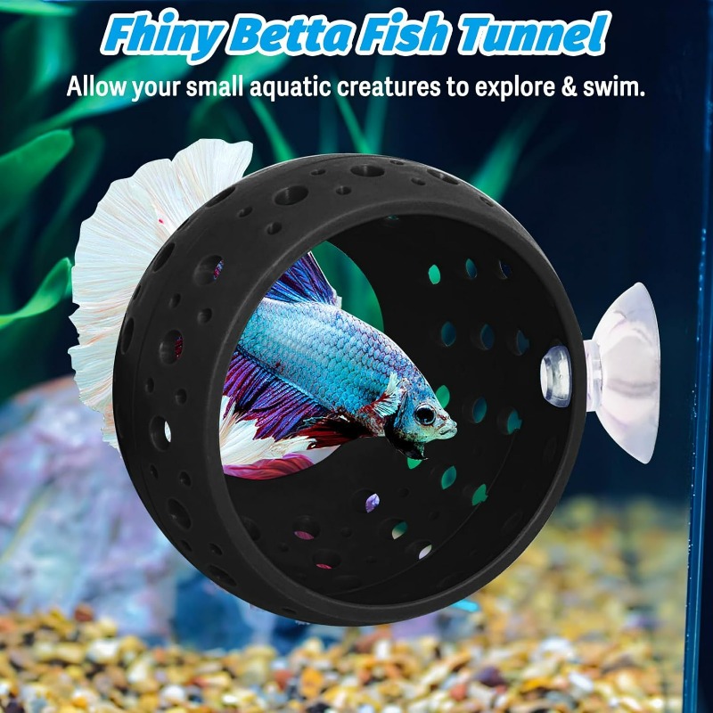 ベタ用電球型隠れ家トンネル水槽魚隠れ家（吸盤付き）-エビ用洞 - Aquarium Plant Rings のレビューと価格