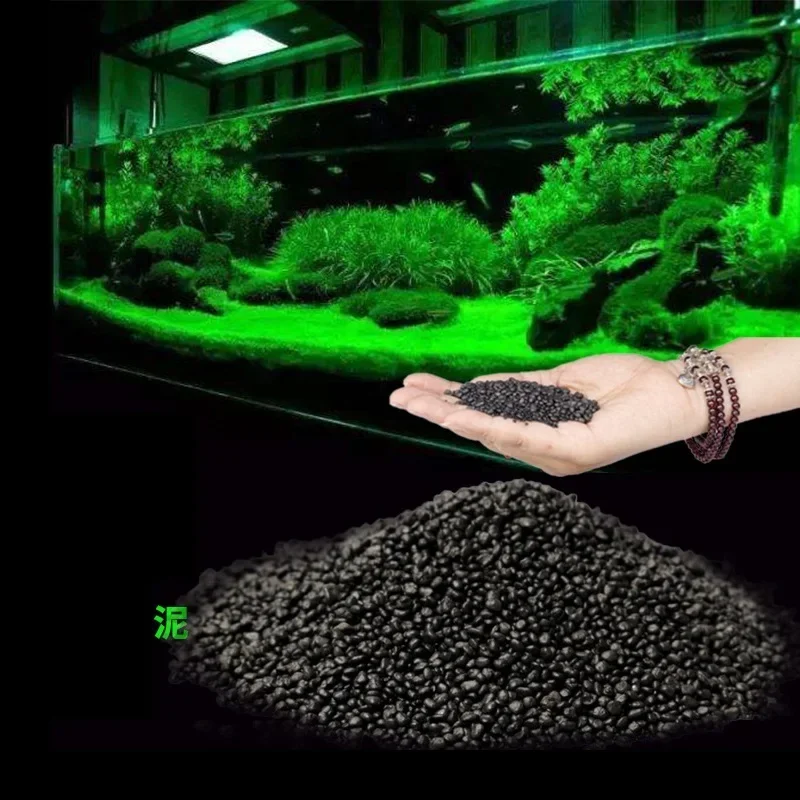 水槽用500g天然植え付け土壌基質肥料黒粘土砂利水生植物淡水 - Aquarium Planted Tank Soil のレビューと価格