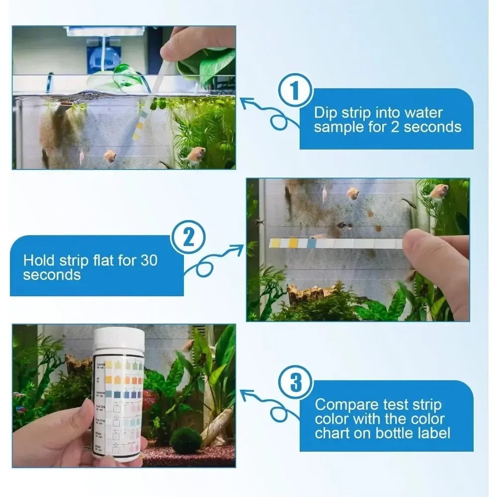 水槽用pHテストストリップ 淡水プール 水槽 水質 魚タンク - Planted Aquarium Test Kit のレビューと価格