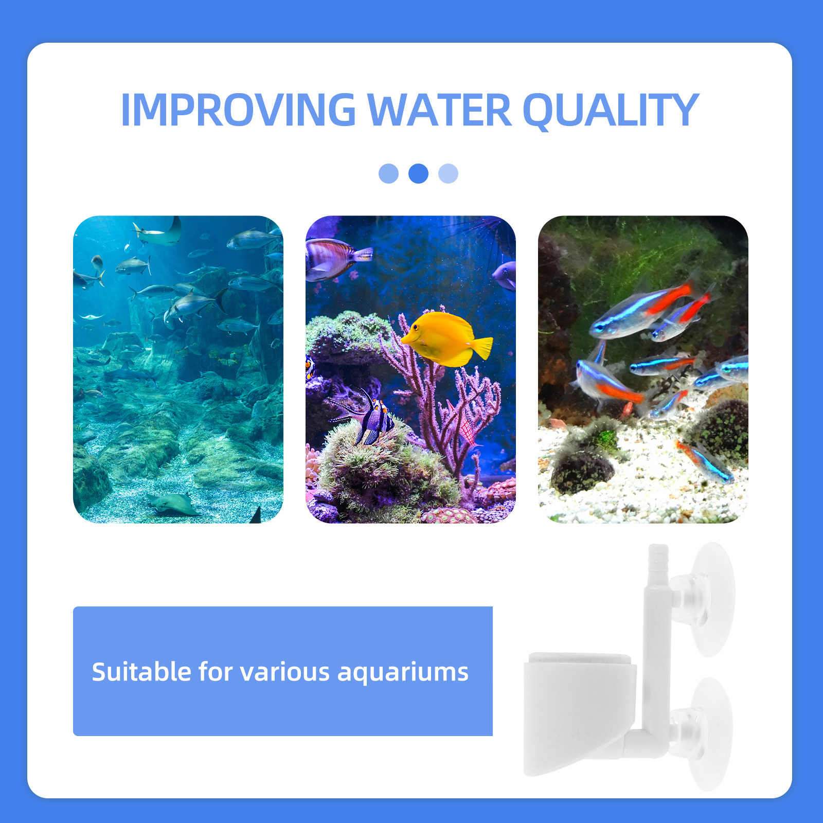 水槽用酸素ポンプアクセサリー プラスチック製水槽ディフューザ - Planted Aquarium Air Stone のレビューと価格
