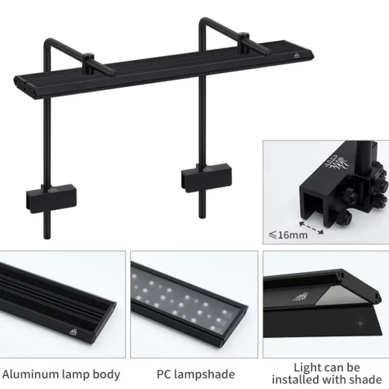 Mシリーズ ブラケット付き RGB+UV 淡水水草育成ライト - Planted Aquarium Uv Light のレビューと価格