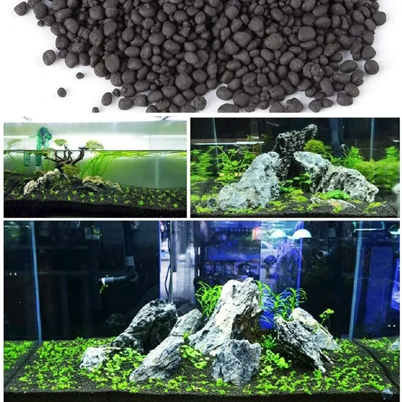 500g水槽水草肥料基質砂、水槽植物土壌、黒粘土砂利、天然水 - Aquarium Planted Tank Soil のレビューと価格