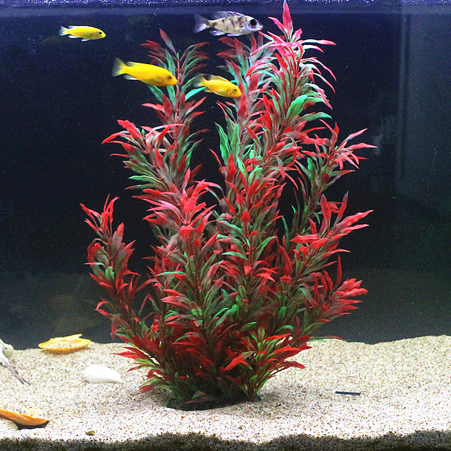 人工水槽50cm,珍しい植物,水族館,偽の竹の葉,水草,プラ - Aquarium Plant Design のレビューと価格