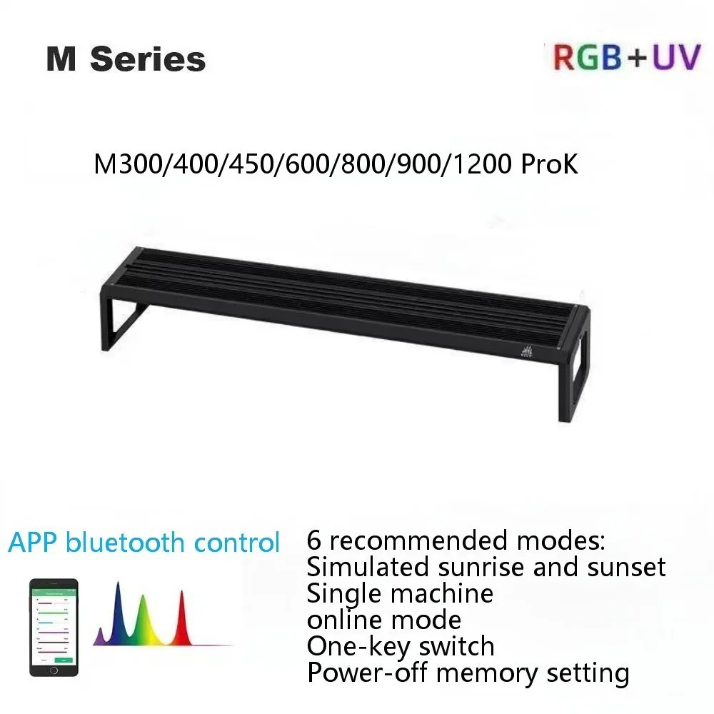 ウィークアクアMシリーズRGB+UV水草ランプBluetoo - Planted Aquarium Uv Light のレビューと価格