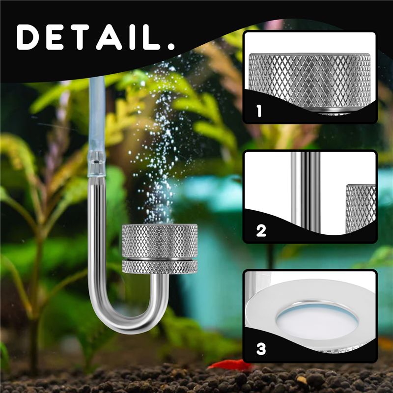 A53Q-セット CO2 ディフューザー アトマイザー レギ - Planted Aquarium Moss のレビューと価格